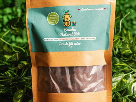 Petisco Cozinha Natural Pet - Isca de Filé Suíno